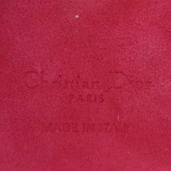 Auth Christian Dior Smartphone Case Cover Red Leather/Goldtone - 55881g - Picture 10 of 10